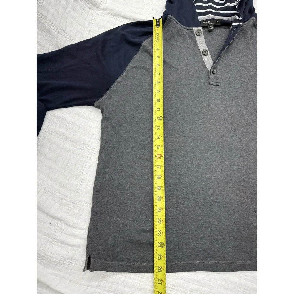 Banana Republic Luxury Touch Long Sleeve Hooded Pullover Men's XL